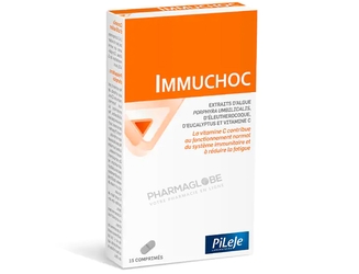 IMMUCHOC-15-Comprimes-Pileje-vitamine-C-systeme-immunitaire-pharmaglobe.lu