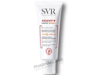 SVR-CICAVIT-CREME-Indice-Protection-solaire-50-40-ML-soin-apaisant-reparateur-anti-marques-pharmaglobe.lu