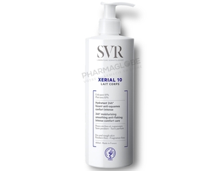 SVR-XERIAL-10-LAIT-400-ML-corps-avec-uree-lissant-anti-squames-pharmaglobe.lu