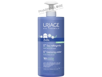 URIAGE-BEBE-1-ERE-EAU-NETTOYANTE-Flacon-Pompe-1-L-NF-visage-corps-siege-bebe-pharmaglobe.lu