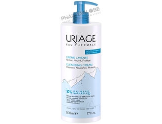 URIAGE-EAU-THERMALE-CREME-LAVANTE-500-ML-visage-corps-cheveux-lave-peau-sensible-pharmaglobe.lu