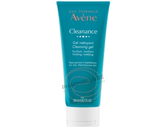 AVENE-CLEANANCE-GEL-NETTOYANT-TUBE-200-ML-purifier-matifier-peau-grasse-imperfections-pharmaglobe.lu