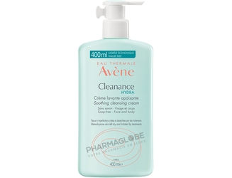 AVENE-CLEANANCE-HYDRA-CREME-LAVANTE-400-ML-apaisante-peau-irritee-par-traitements-pharmaglobe.lu
