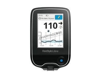 ABBOTT-FREESTYLE-LIBRE-LECTEUR-glycemie-diabete-controle-taux-sucre-dans-le-sang-pharmaglobe.lu