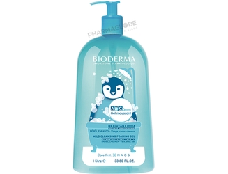 BIODERMA-ABC-DERM-GEL-MOUSSANT-ENFANT-et-BEBE-1-LITRE-nettoyant-doux-visage-corps-cheveux-recto-pharmaglobe.lu
