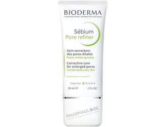 BIODERMA-SEBIUM-PORE-REFINER-CREME-30-ML-soin-correcteur-pores-dilates-resserrer-pores-affiner-grain,-peau-peau-mixte-grasse-pharmaglobe.lu