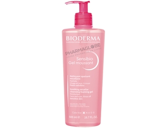 BIODERMA-SENSIBIO-GEL-MOUSSANT-500-ML-nettoyer-apaiser-hydrater-demaquiller-visage-et-yeux-peau-sensible-pharmaglobe.lu
