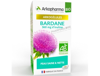 ARKOGELULES-BARDANE-BIO-45-CAPSULES-Arkopharma-complement-alimentaire-peau-saine-et-nette-pharmaglobe.lu