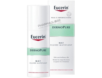 EUCERIN-DERMOPURE-MAT-FLUIDE-MATIFIANT-50ML-effet-anti-brillance-reduire-imperfections-pharmaglobe.lu