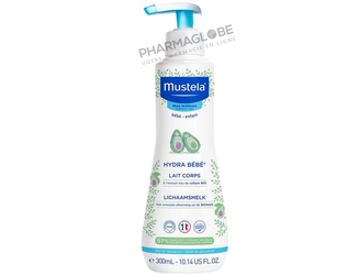 MUSTELA-PEAU-NORMALE-HYDRA-BEBE-LAIT-CORPS-300-ML-hydrate-bebe-enfant-des-la-naissance-pharmaglobe.lu