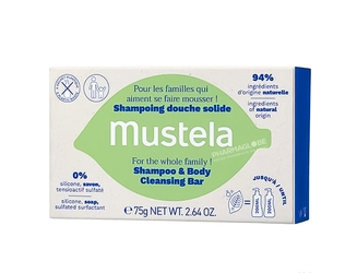 MUSTELA-SHAMPOING-DOUCHE-SOLIDE-75G-pour-toute-la-famille-cheveux-corps-pharmaglobe.lu