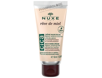Nuxe-Rêve-de-Miel-CICA-Crème-Mains-Riche-50-ml-reparer-renforcer-bariere-cutanee-pharmaglobe.lu