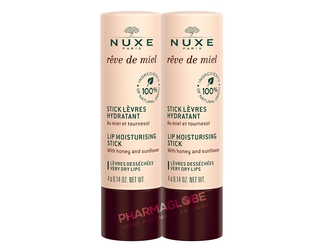 Nuxe-Rêve-de-Miel-Stick-lèvres-hydratant-DUO-2-sticks-de-4-gr-levres-desechees-pharmaglobe.lu