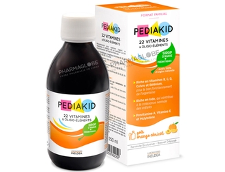 PEDIAKID-22-VITAMINES-et-OLIGO-ELEMENTS-250-ML-gout-orange-abricot-pharmaglobe.lu