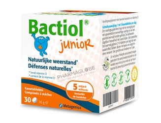 Bactiol-Junior-30-Comprimés-à-Mâcher-Goût-Framboise-Metagenics-Défenses-Naturelles-pharmaglobe,lu