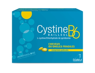 Cystine-B6-20-Comprimes-Pellicules-Bailleul-Biorga-Cheveux-Ongles-Fragiles-pharmaglobe.lu