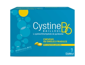 Cystine-B6-60-Comprimés-Pelliculés-Bailleul-Biorga-Cheveux-Ongles-Fragiles-pharmaglobe.lu