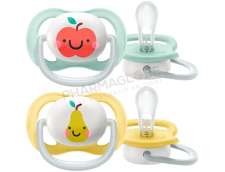 Philips-Avent-Sucette-Ultra-Air-Bébé-0-6-Mois-Pomme-poire-pharmaglobe,lu