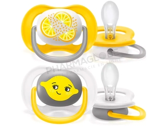 Philips-Avent-Sucette-Ultra-Air-Bébé-6-18-Mois-Lemon-pharmaglobe,lu