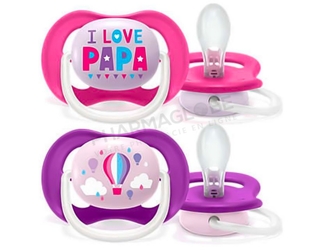 Philips-Avent-Sucette-Ultra-Air-Happy-Bébé-6-18-Mois-Range-Girl-fille-pharmaglobe,lu