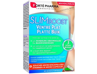 SLIMBOOST-VENTRE-PLAT-60-COMPRIMES-Forte-pharma-diminuer-rondeurs-abdominales-pharmaglobe.lu