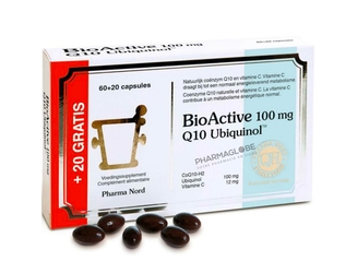 BioActive-100-mg-Q10-Ubiquinol-60-plus-20-Capsules-Promo-Pharma-Nord-Coenzyme-Q10-Forme-Réduite-pharmaglobe.lu