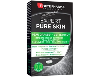 EXPERT-PURE-SKIN-30-Comprimes-Forte-pharma-complement-alimantaire-peau-grasse-pharmaglobe.lu