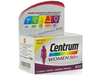 CENTRUM-GENDER-WOMEN-50-plus-FCT-30-TABLETTES-complement-alimentaire-vitamines-mineraux-pour-femme-de-plus-de-50-ans-vitalite-energie-pharmaglobe.lu