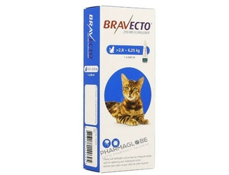 bravecto-250mg-spot-on-solution-chats-taille-moyenne-2.8-6.25kg-boite-1-pipette-medicament-veterinaire-pharmacie-pharmaglobe.lu