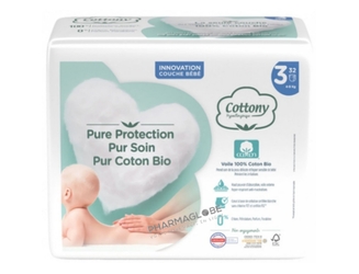 cottony-couches-bebe-coton-bio-boite-32-pieces-cottony-taille-3-4-9-kg-pharmacie-pharmaglobe.lu