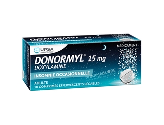 DONORMYL-Comprimes-Effervescents-Secables-15-MG-10-comprimes-insomnie-occassionnelle-pharmaglobe.lu