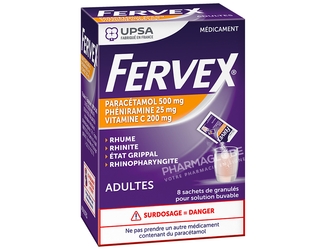 FERVEX-ADULTE-8-SACHETS-rhume-rhinite-etat-grippal-rhinopharyngite-paracetamol-pheniramine-vitamine-C-pharmaglobe.lu