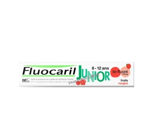 fluocaril-dentifrice-junior-gel-fruits-rouges-bi-floure-145mg-tube-75ml-enfants-6-12-ans-pharmacie-pharmaglobe.lu