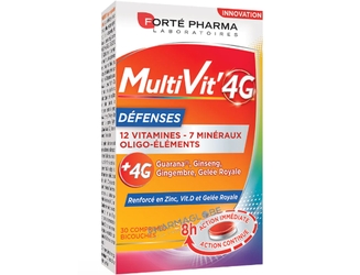 multivit4g-defenses-immunitaires-30-comprimes-forte-pharma-ginseng-gingembre-guarana-gelee-royale-pharmacie-pharmaglobe.lu