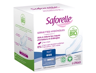 saforelle-serviettes-hygieniques-nuit-coton-bio-boite-10-pieces-aide-reduire-risques-allergies-irritation-iprad-pharmaglobe.lu