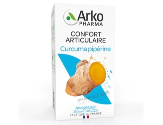 ARKOGELULES-CURCUMA-PIPERINE-40-CAPSULES-Arkopharma-confort-articulaire-pharmaglobe.lu
