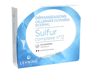 SULFUR-Complexe-12-LHL-60-Comprimes-Lehning-demangeaisons-allergies-cutanees-eczema-pharmaglobe.lu