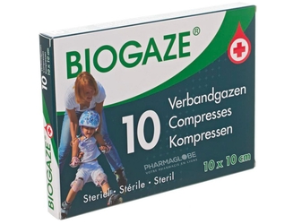 BIOGAZE-10-par-10-CM-10-COMPRESSES-pharmaglobe.lu