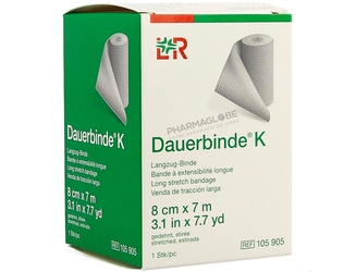 LOHMANN-DAUERBINDE-K-8-CM -par-7-M-Lohmann-Rauscher-bande-extensible-longue-pharmaglobe.lu