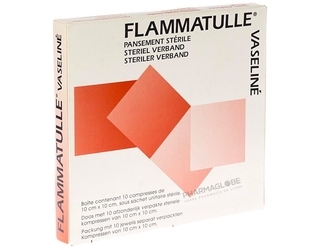 FLAMMATULLE-VASELINE-10-par-10-CM-10-COMPRESSES-vaseline-pharmaglobe.lu