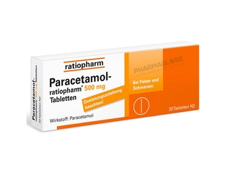 Paracetamol-Ratiopharm-500-mg-20-Comprimés-douleurs-fievre-adultes-pharmaglobe.lu