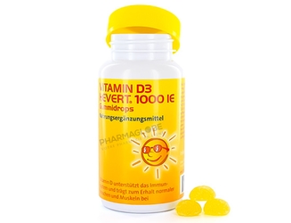 VITAMIN-D3-HEVERT-1000-IE-GUMMIDROPS-BOULES-DE-GOMME-gummies-pharmaglobe.lu