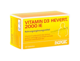 Vitamin-D3-Hevert-2000-IE-120-Comprimés-pharmaglobe.lu
