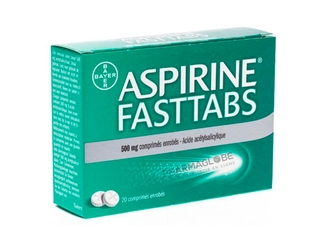 Aspirine-FastTabs-500-mg-20-Comprimés-Enrobés-Baye-Acide-Acétylsalicylique-pharmaglobe.lu