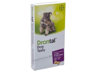 DRONTAL-DOG-TASTY-6-COMPRIMES-VETERINAIRE-antiparasitaire-chien-pharmaglobe.lu