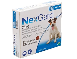 NEXGARD-28-MG-M-6-COMPRIMES-A-CROQUER-VETERINAIRE-pharmaglobe.lu