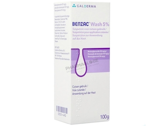 Benzac-Wash-5%-Suspension-Pour-Application-Cutanée-Tube-100-gr-pharmaglobe.lu