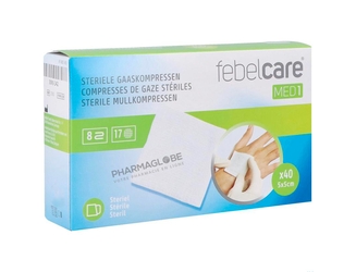 COMPRESSE-FEBELCARE-STERILE-5-par-5-CM-40-compresses-steriles-pharmaglobe.lu