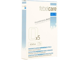 Febelcare-Pansement-Stérile-Adhésif-6,5-par-5CM-5-pansements-waterproof-pharmaglobe.lu
