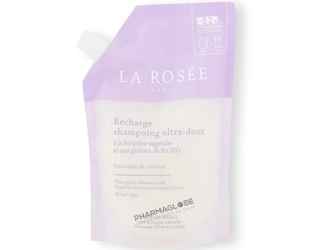 la-rosee-recharge-shampoing-ultra-doux-en-sachet-400ml-pharmaglobe.lu